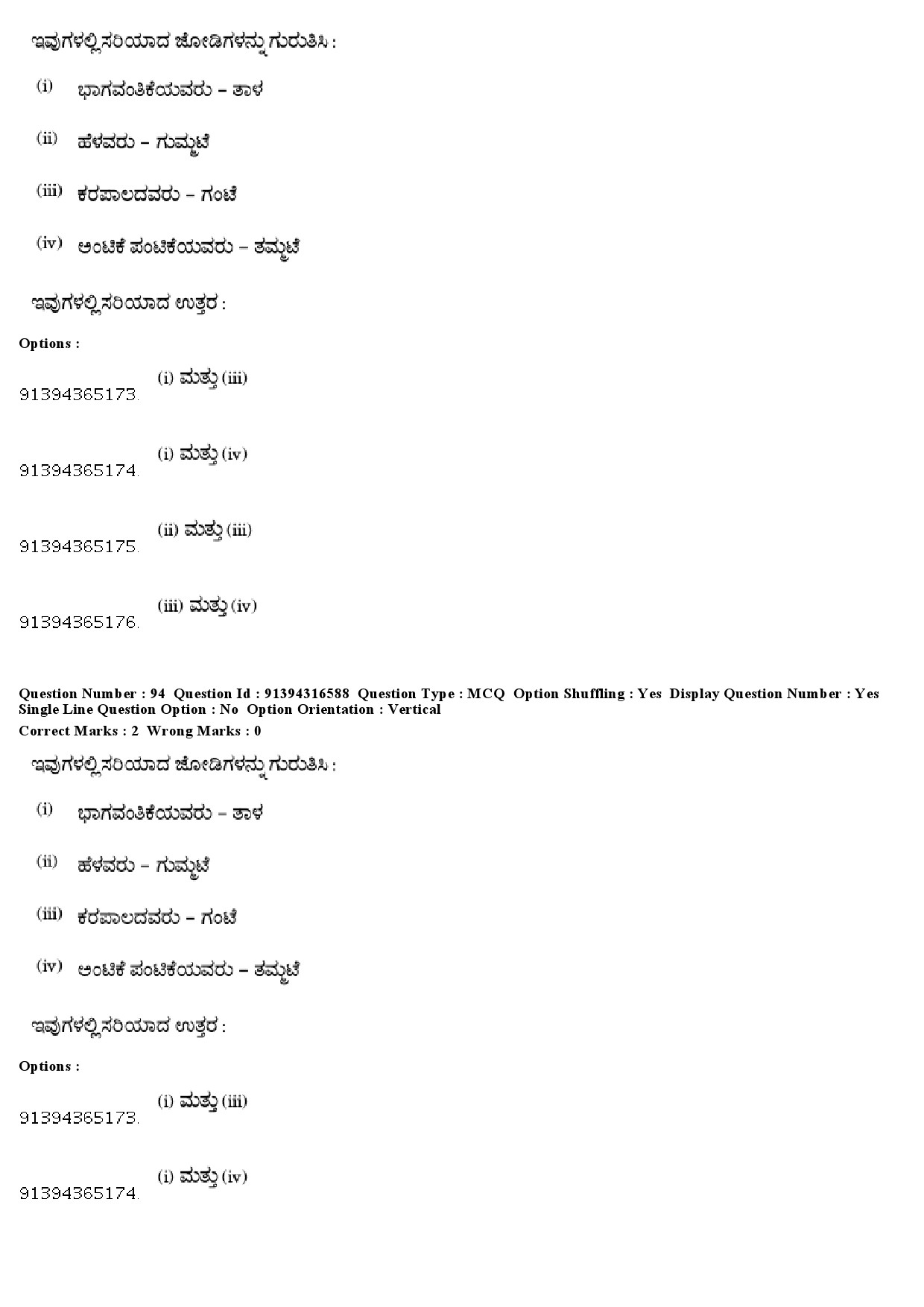 UGC NET Kannada Question Paper December 2018 85