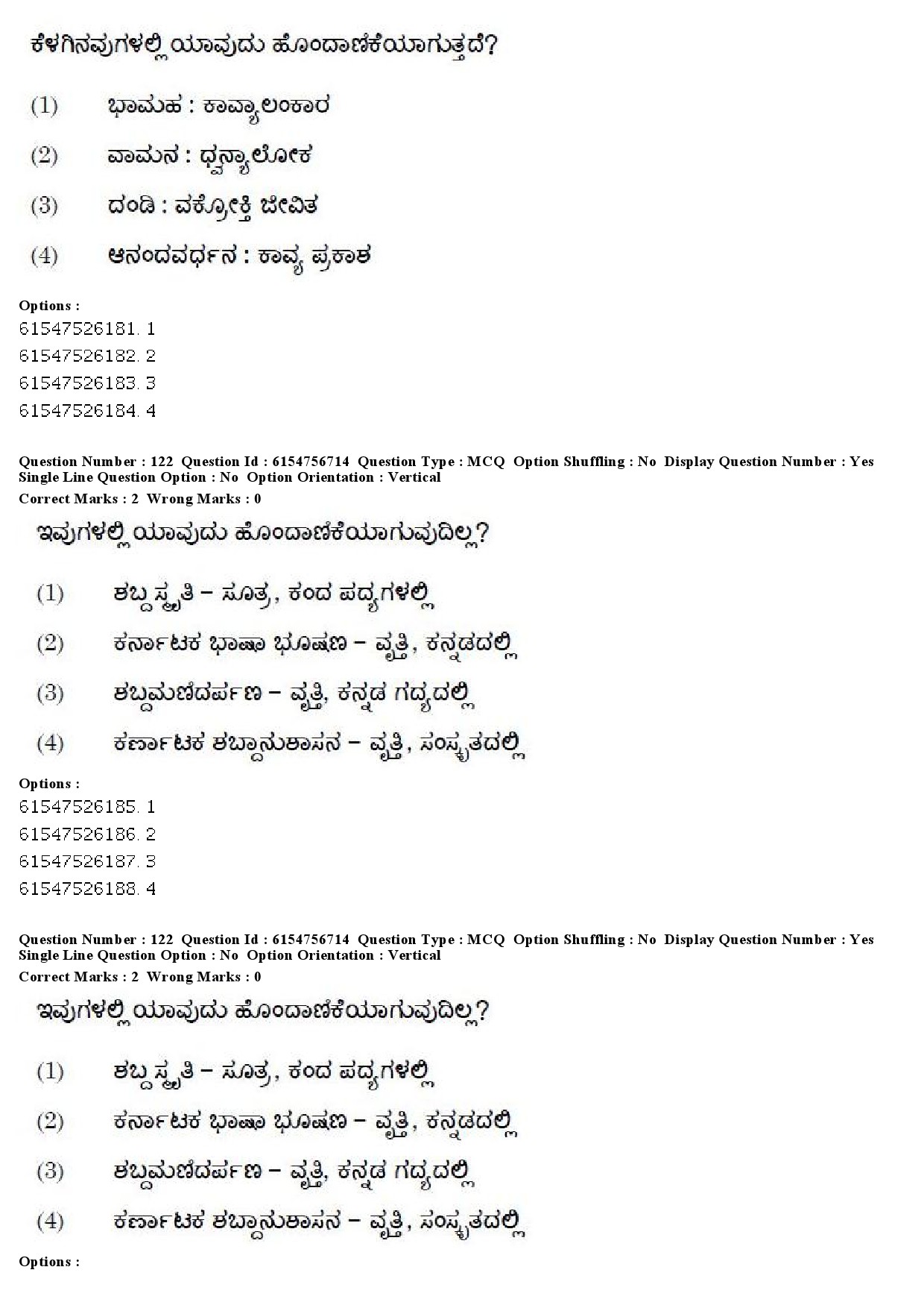 UGC NET Kannada Question Paper December 2019 119