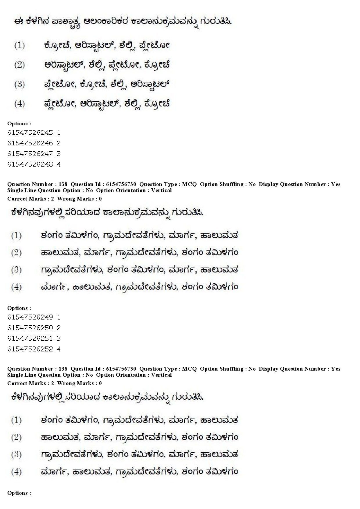 UGC NET Kannada Question Paper December 2019 144