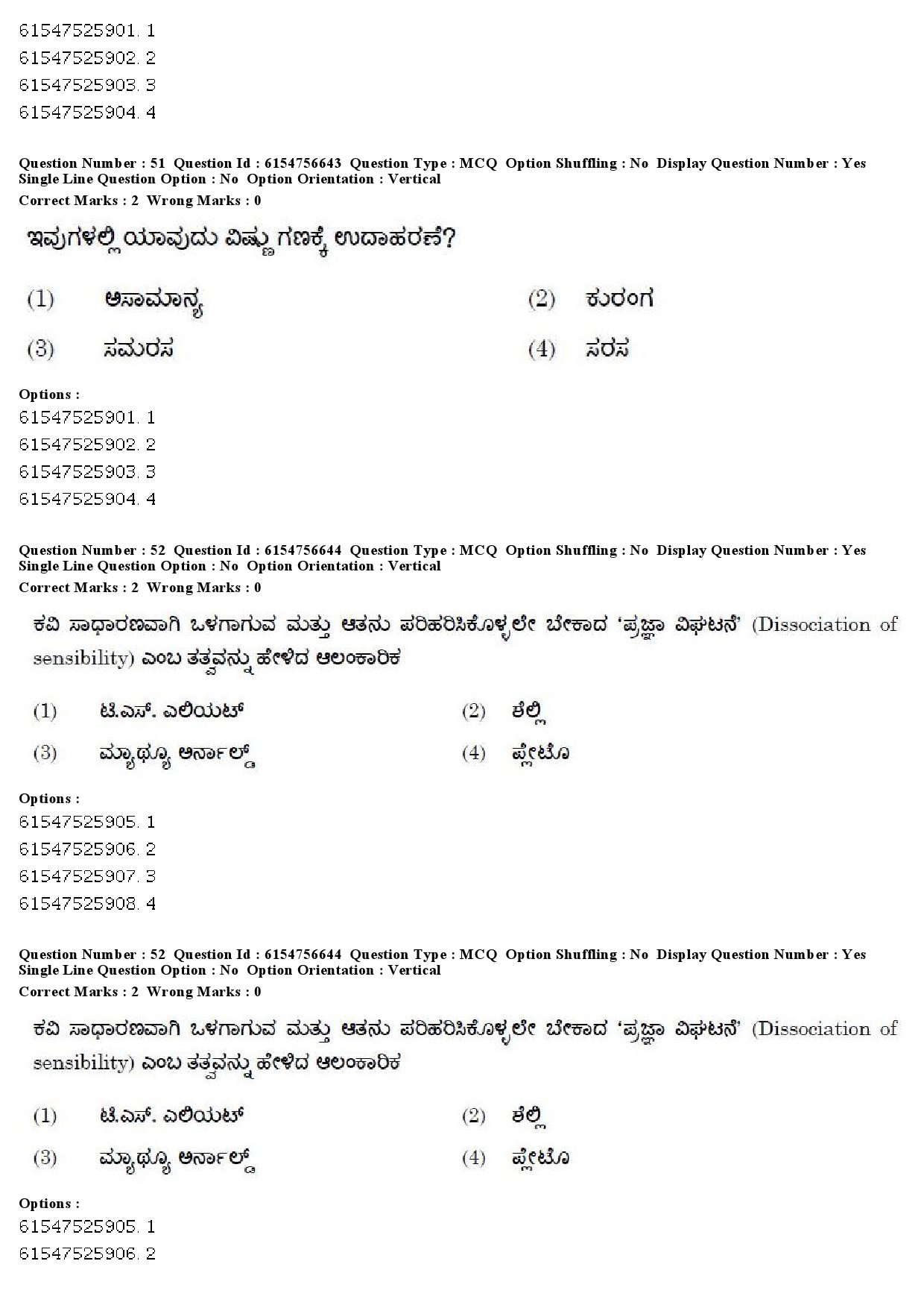 UGC NET Kannada Question Paper December 2019 46