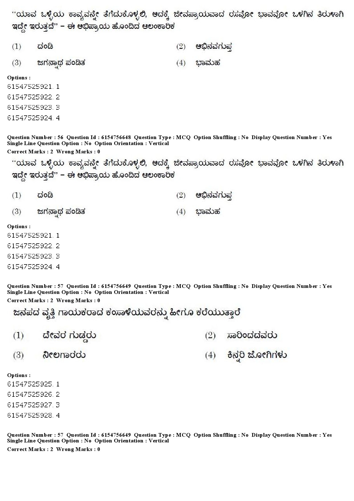 UGC NET Kannada Question Paper December 2019 49