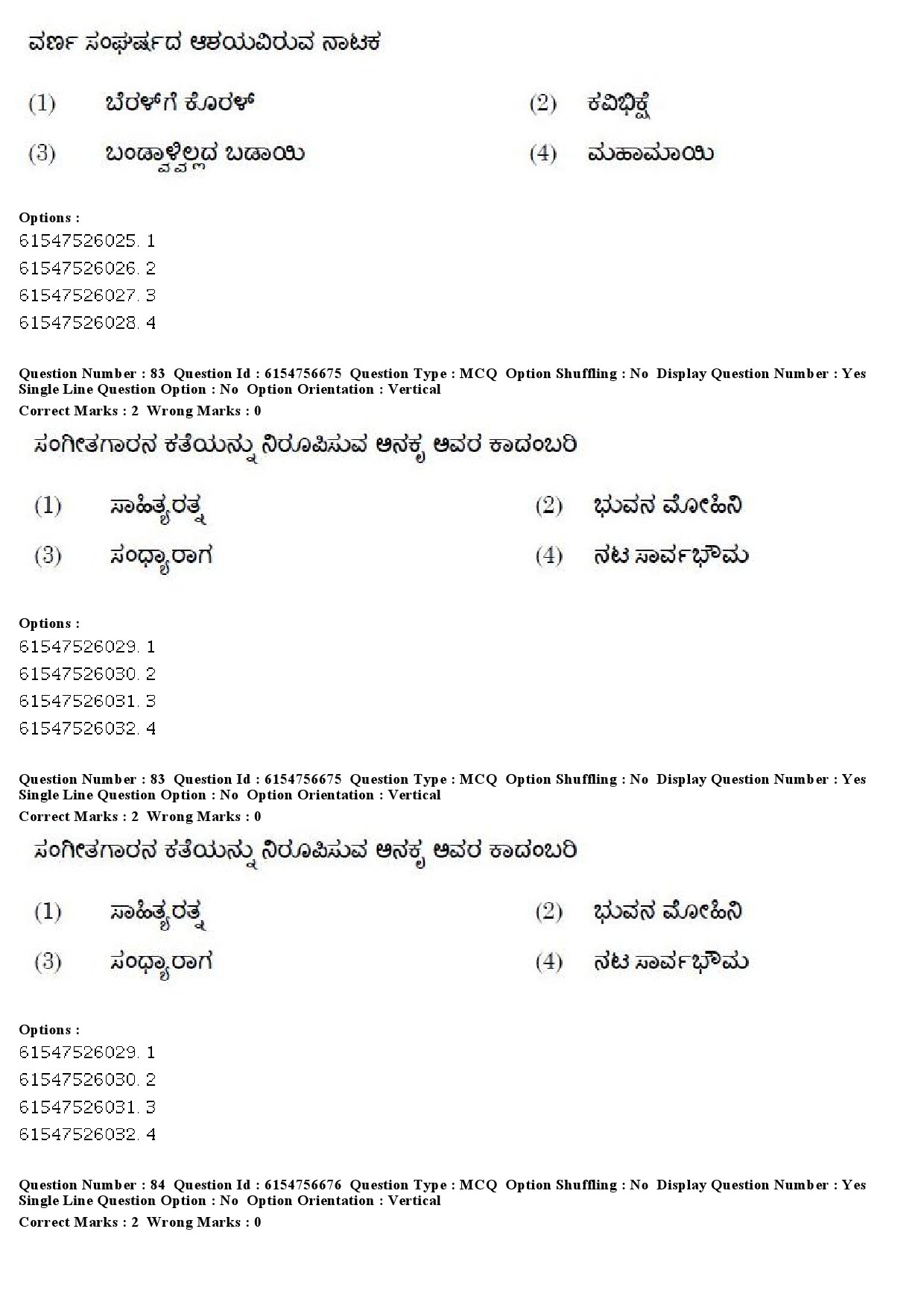 UGC NET Kannada Question Paper December 2019 67