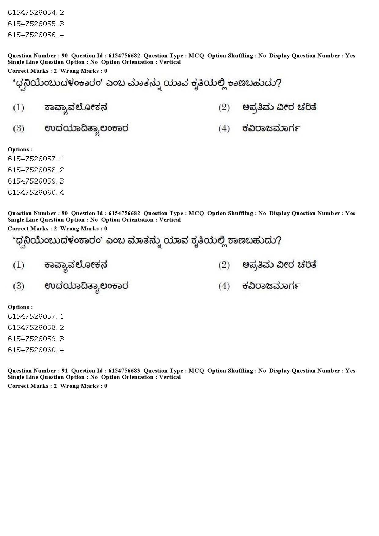 UGC NET Kannada Question Paper December 2019 72