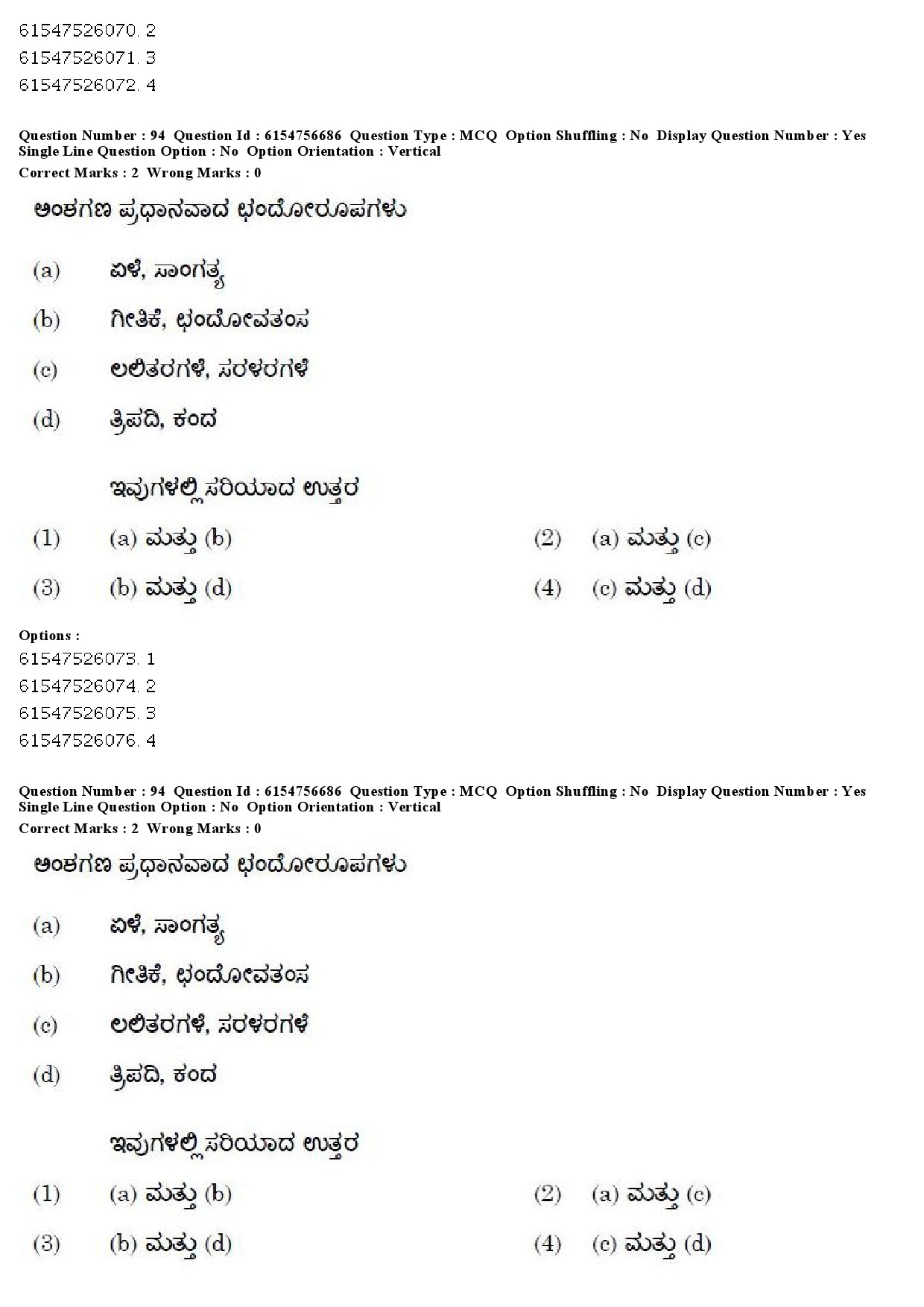 UGC NET Kannada Question Paper December 2019 76