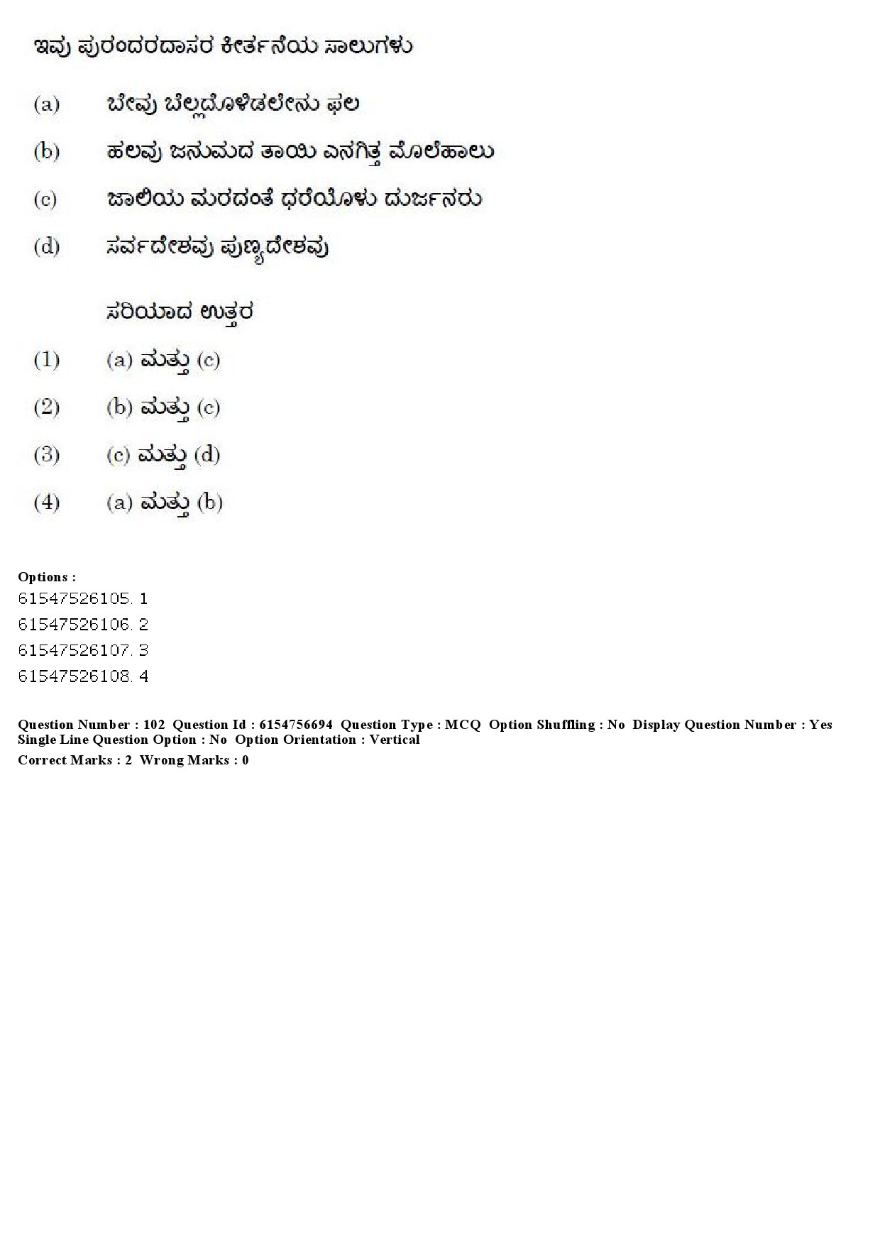 UGC NET Kannada Question Paper December 2019 90