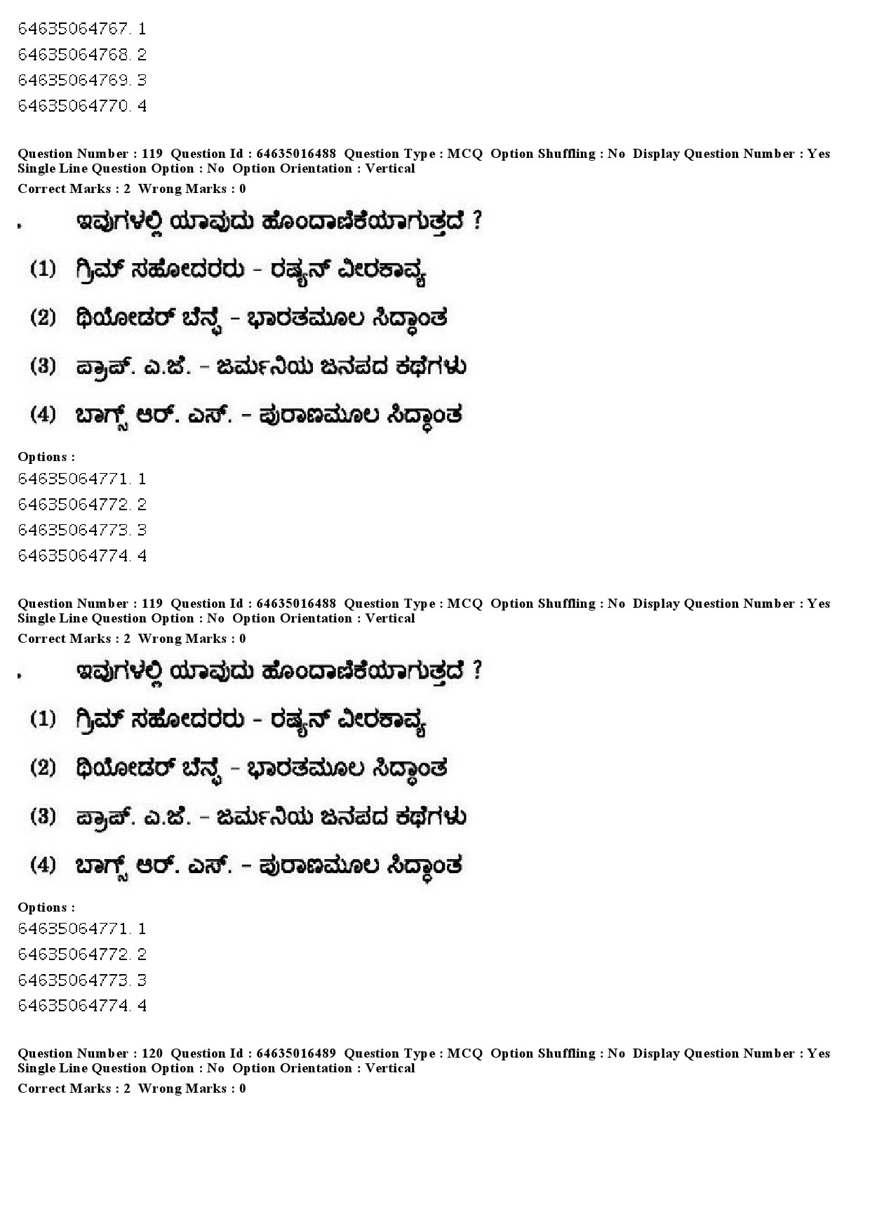 UGC NET Kannada Question Paper June 2019 110