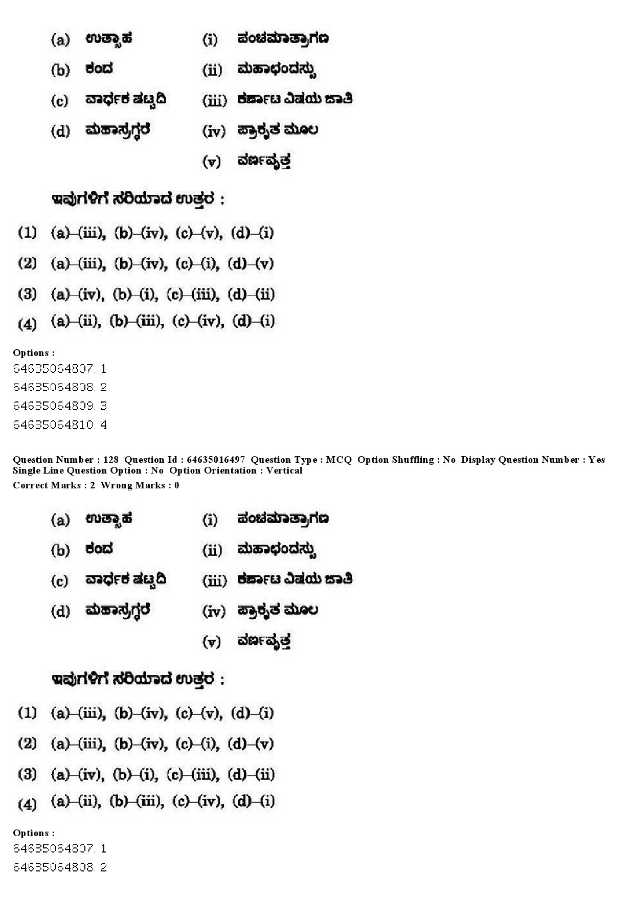 UGC NET Kannada Question Paper June 2019 121