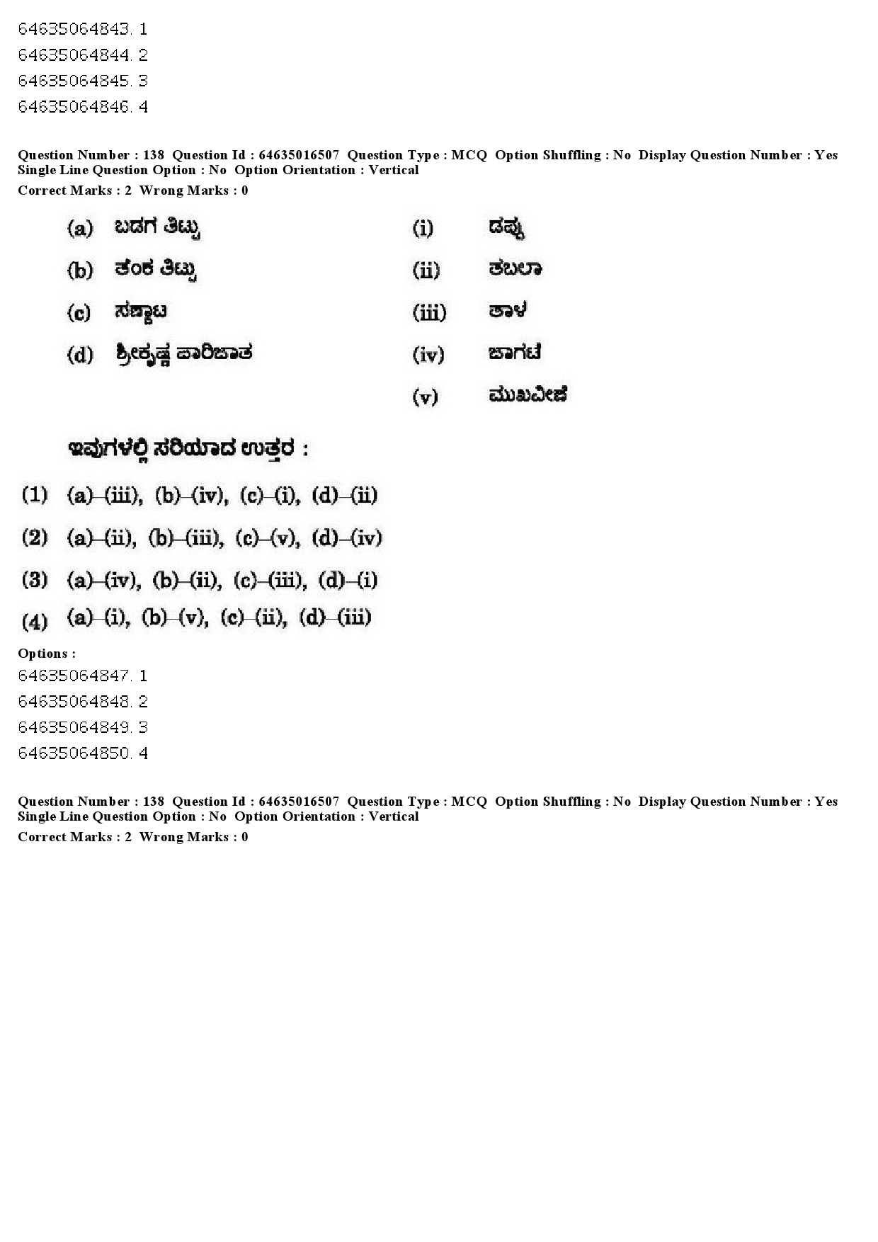 UGC NET Kannada Question Paper June 2019 135