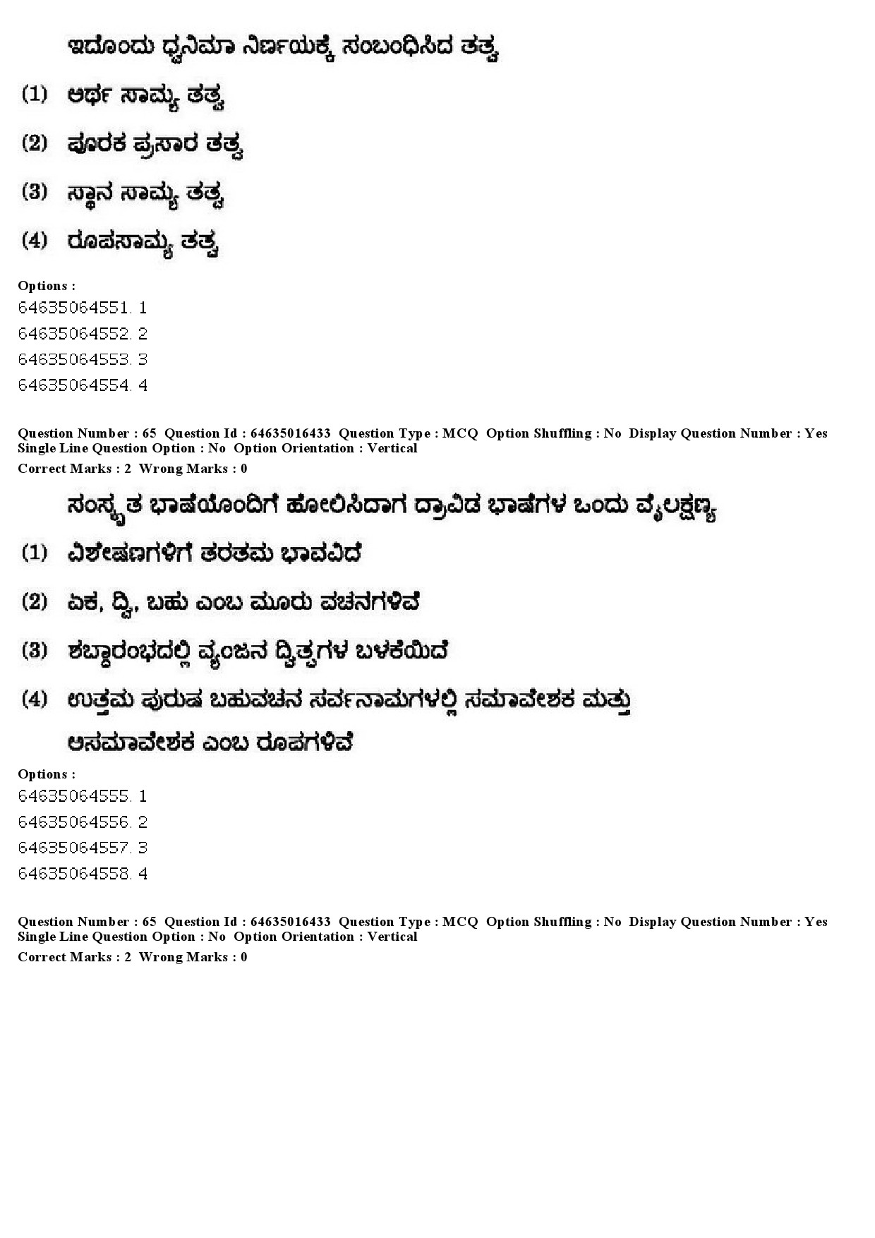 UGC NET Kannada Question Paper June 2019 51