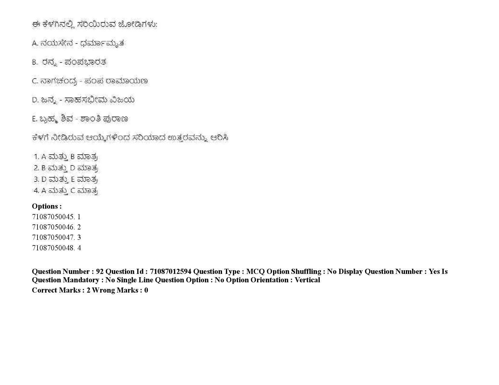 UGC NET Kannada Question Paper September 2020 123