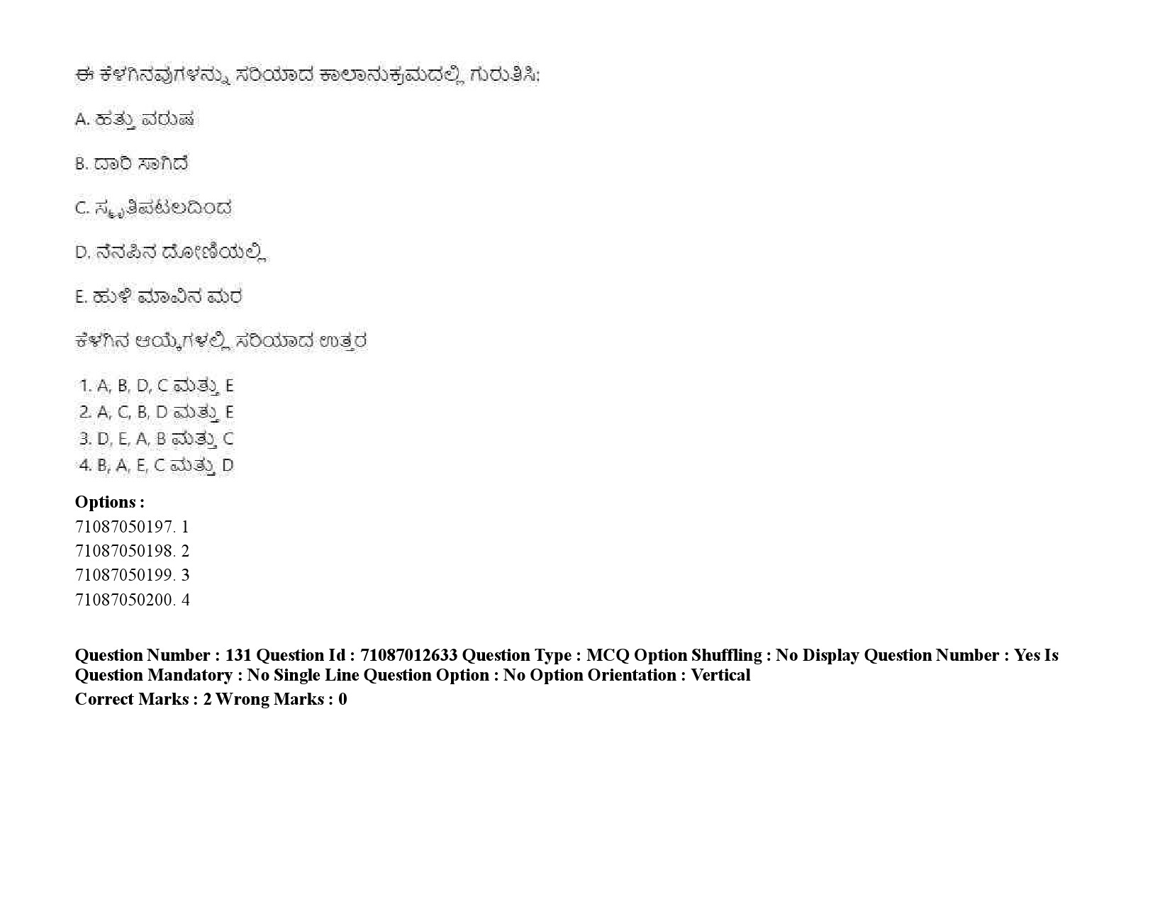 UGC NET Kannada Question Paper September 2020 200