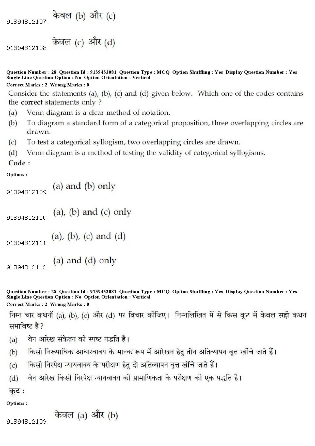 UGC NET Karnatik Music Question Paper December 2018 27