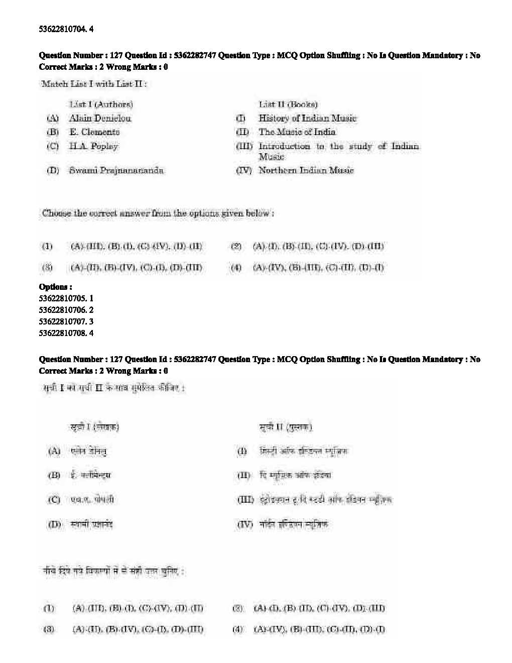 UGC NET Music Question Paper September 2020 100