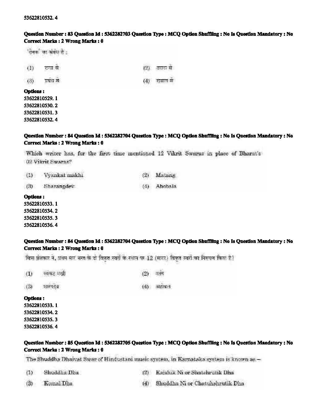 UGC NET Music Question Paper September 2020 63