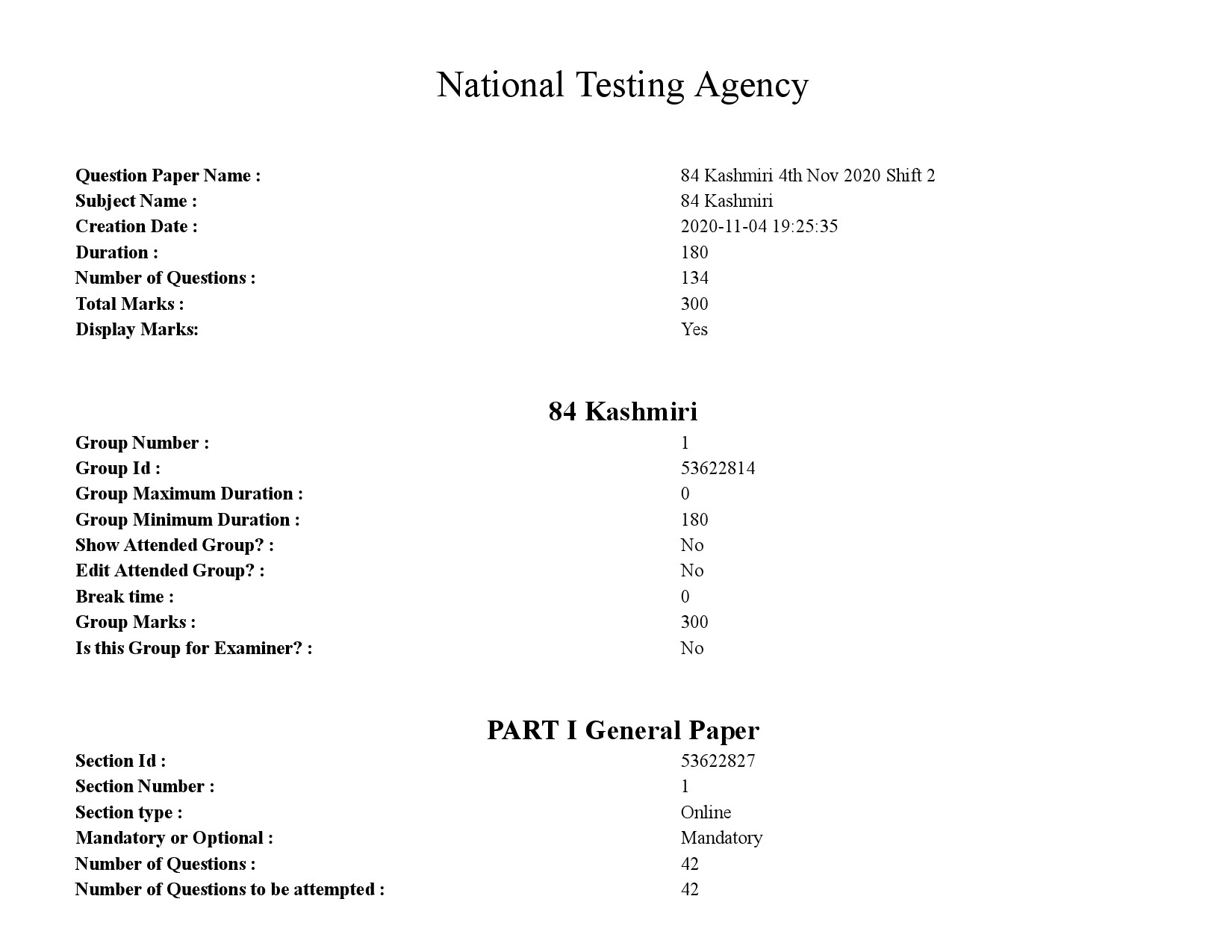 UGC NET Kashmiri Question Paper September 2020 1