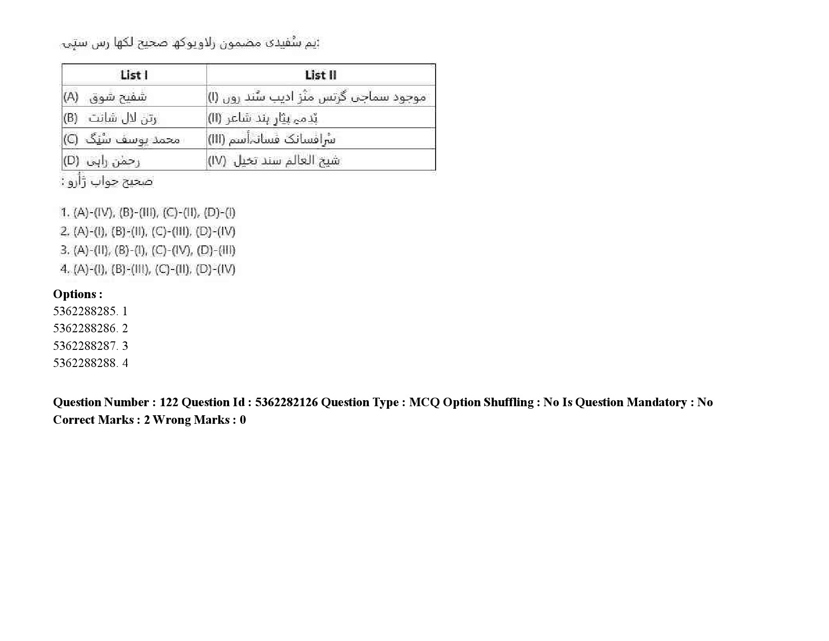 UGC NET Kashmiri Question Paper September 2020 172