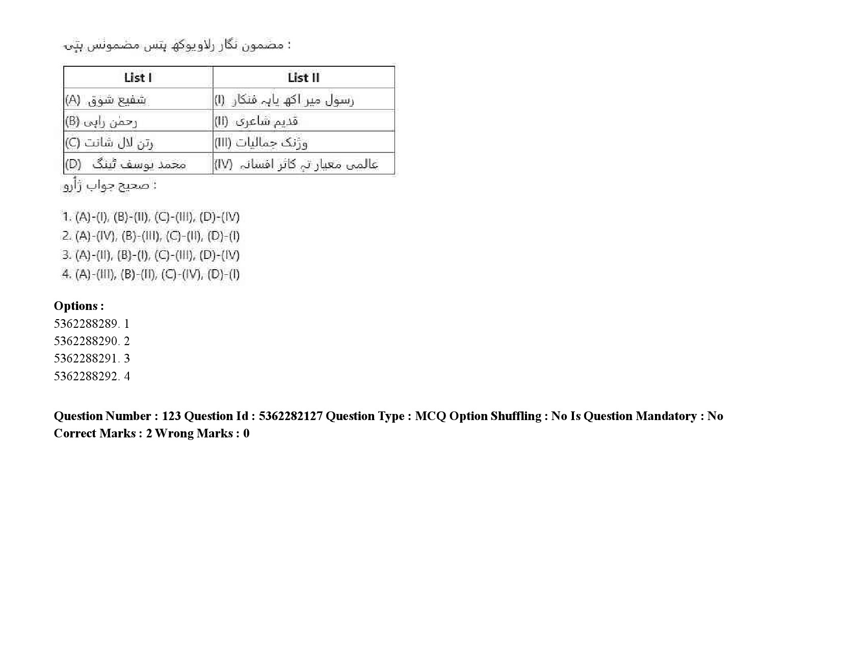 UGC NET Kashmiri Question Paper September 2020 174