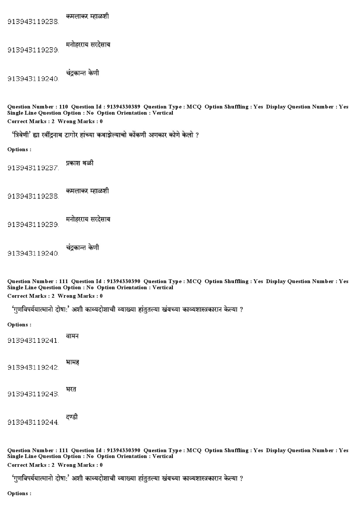 UGC NET Konkani Question Paper December 2018 94