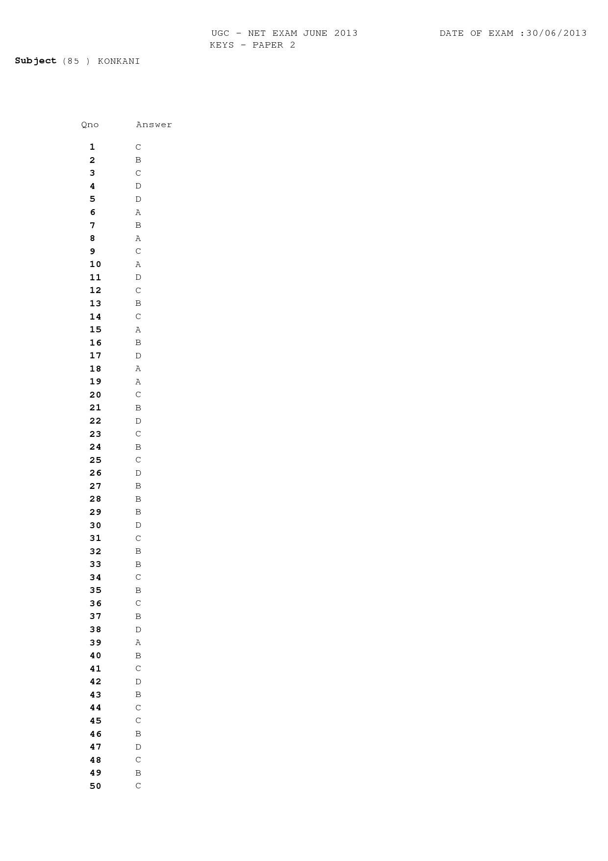 UGC NET Konkani Question Paper II June 2013 8