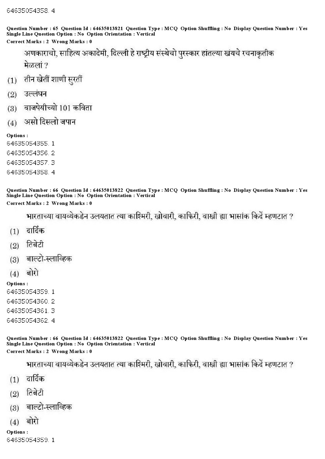 UGC NET Konkani Question Paper June 2019 45