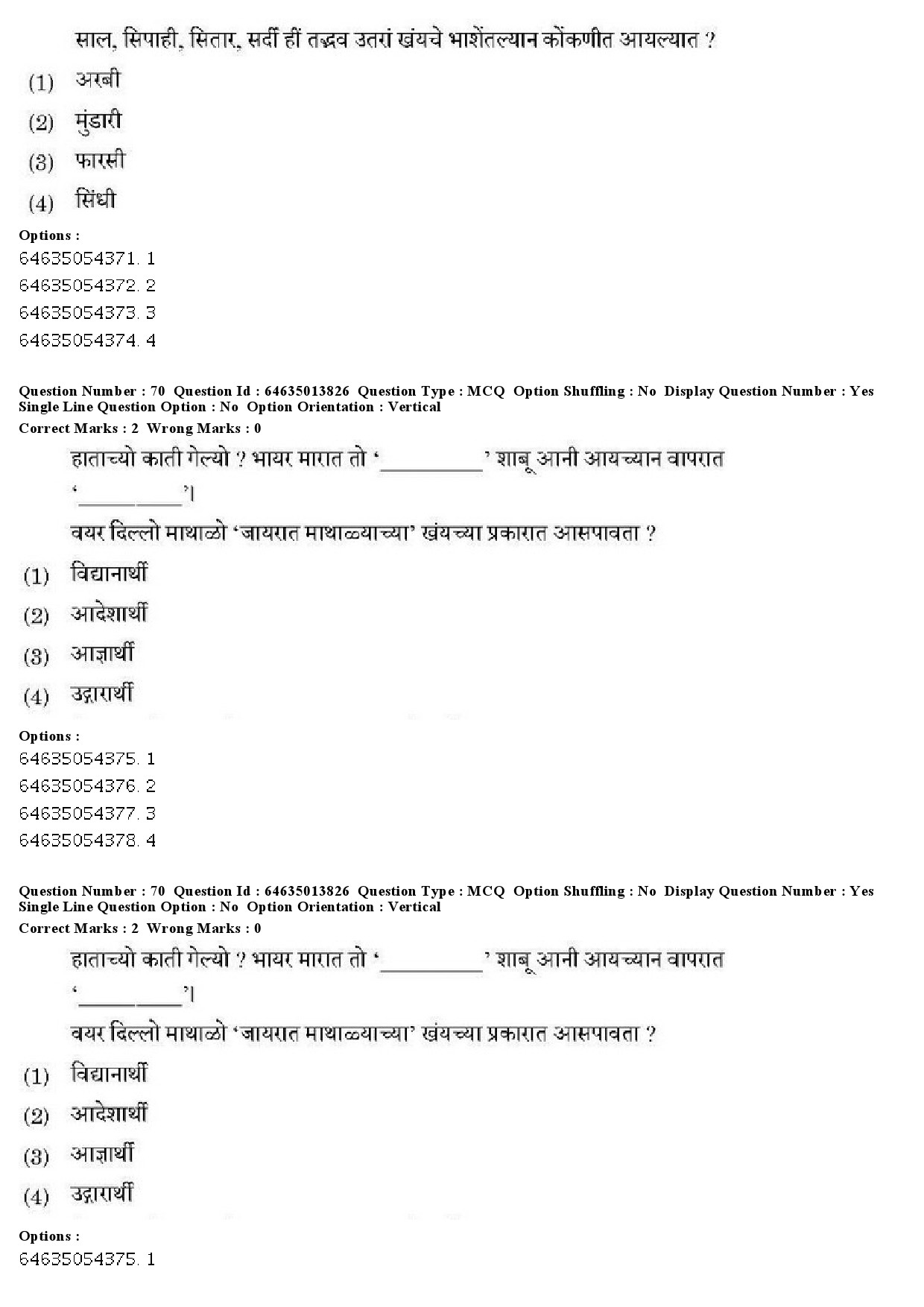 UGC NET Konkani Question Paper June 2019 48