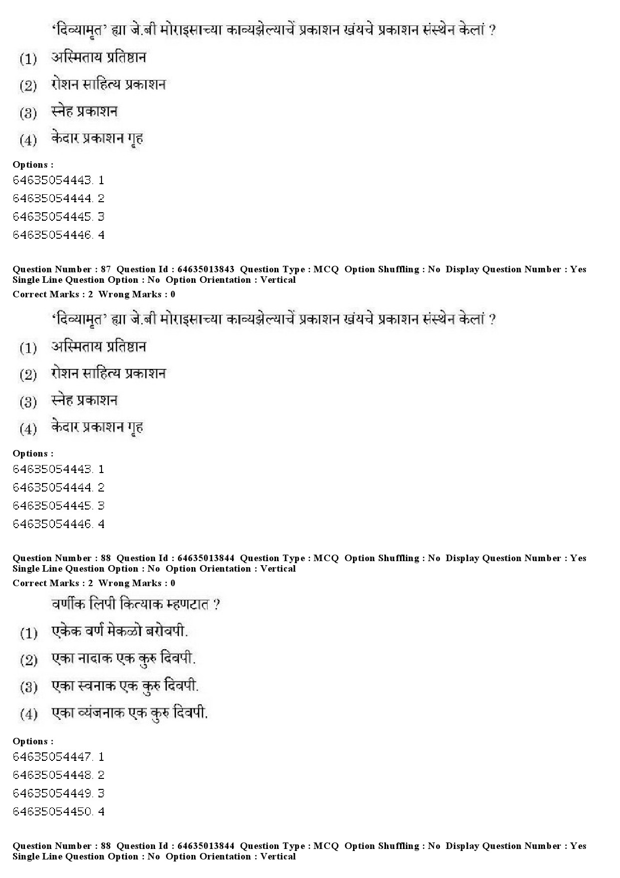 UGC NET Konkani Question Paper June 2019 61