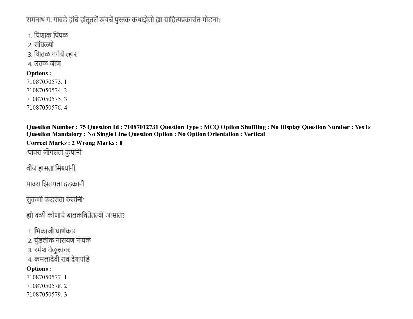 UGC NET Konkani Question Paper September 2020 104