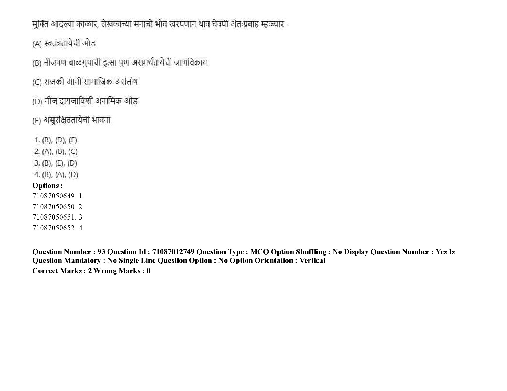 UGC NET Konkani Question Paper September 2020 125