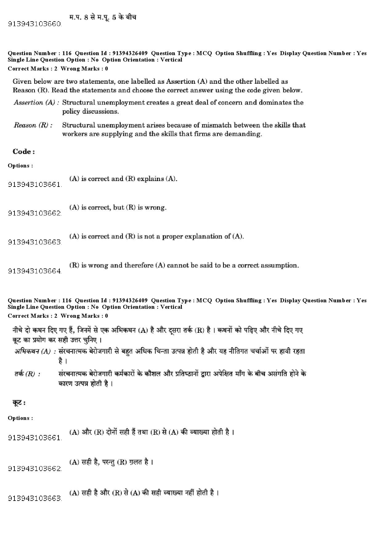 UGC NET Labour Welfare Question Paper December 2018 100