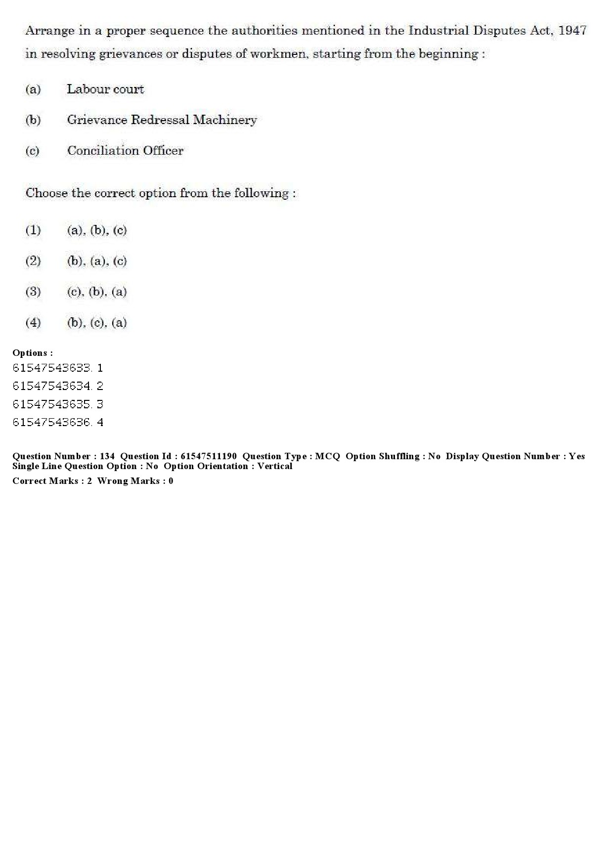 UGC NET Labour Welfare Question Paper December 2019 163