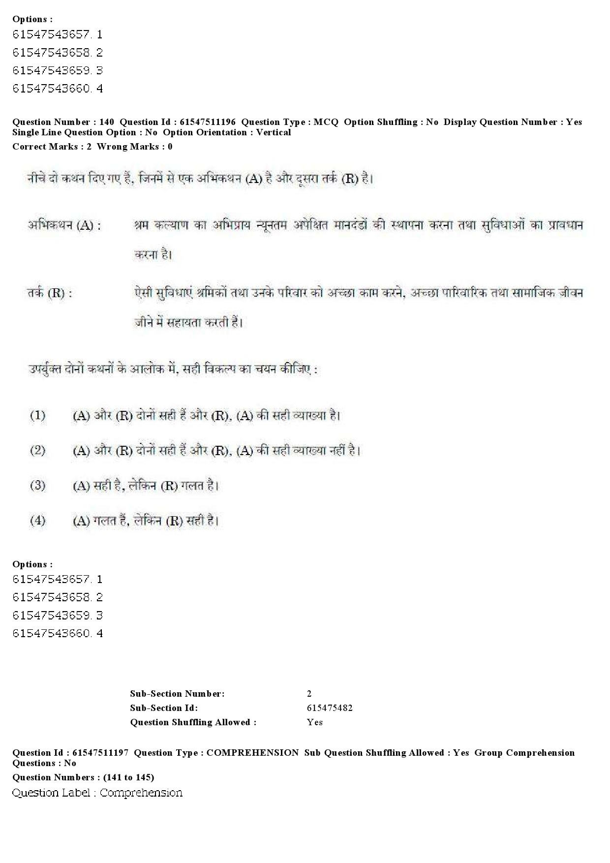 UGC NET Labour Welfare Question Paper December 2019 175