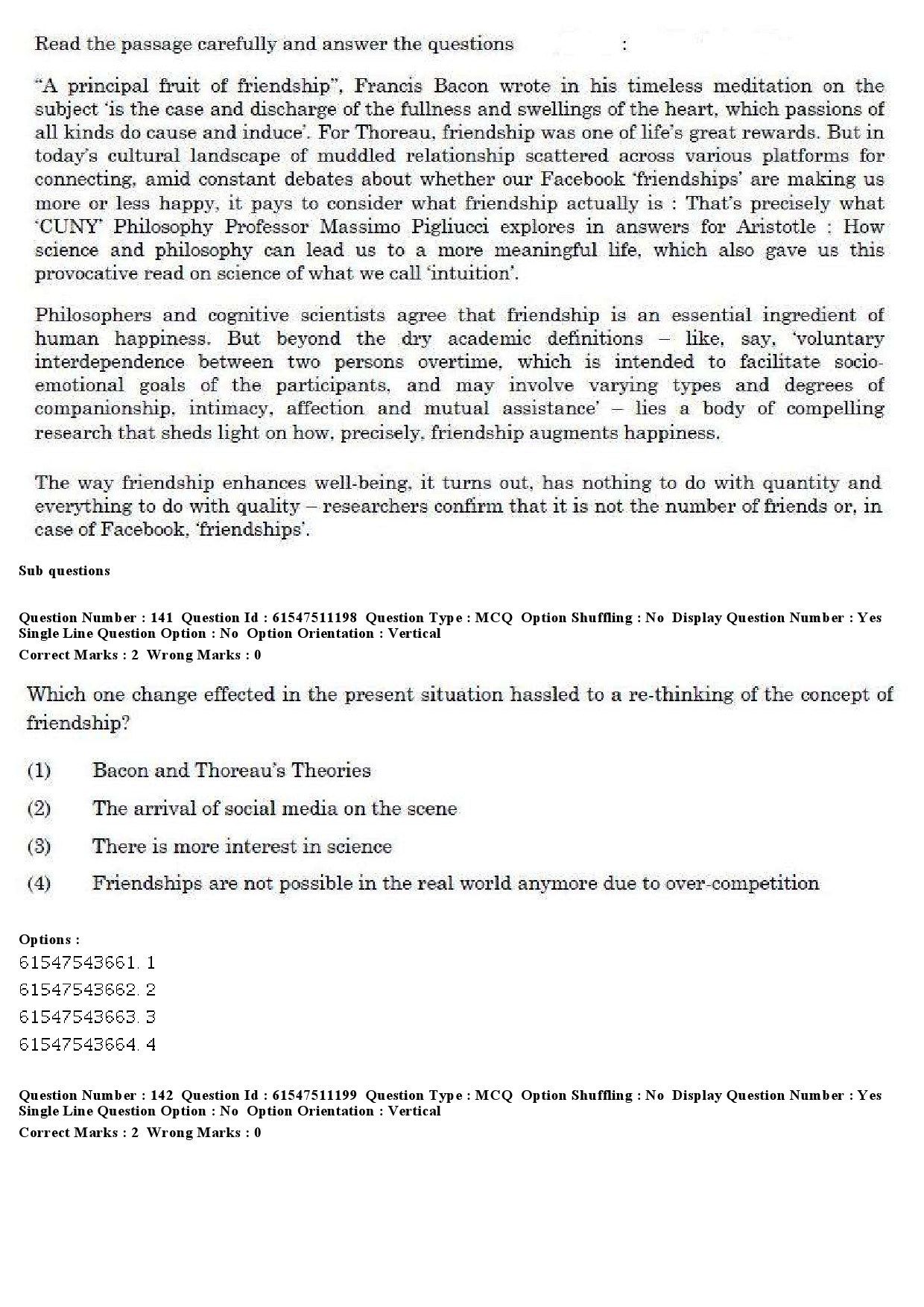 UGC NET Labour Welfare Question Paper December 2019 176