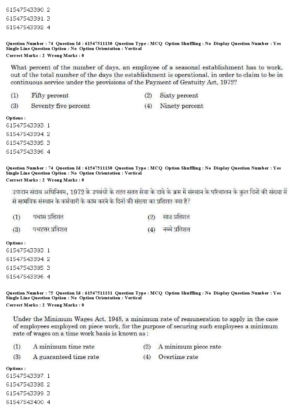 UGC NET Labour Welfare Question Paper December 2019 69