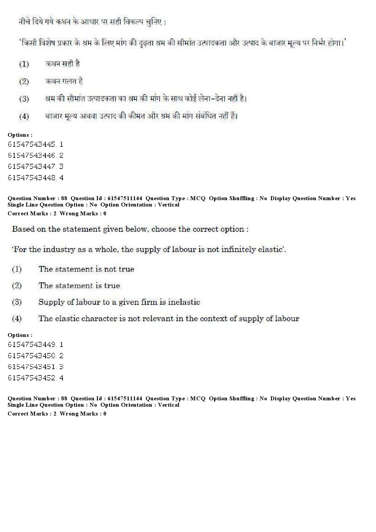 UGC NET Labour Welfare Question Paper December 2019 79