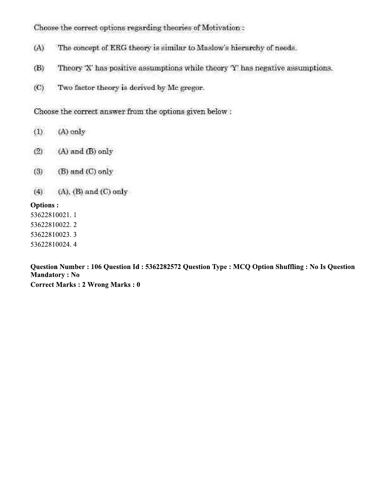 UGC NET Labour Welfare Question Paper September 2020 108