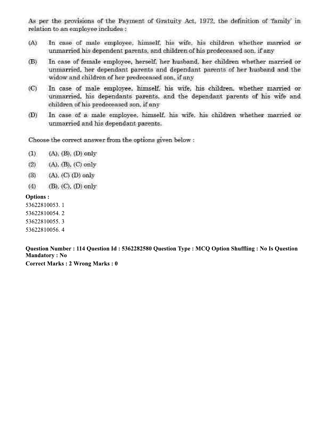 UGC NET Labour Welfare Question Paper September 2020 124