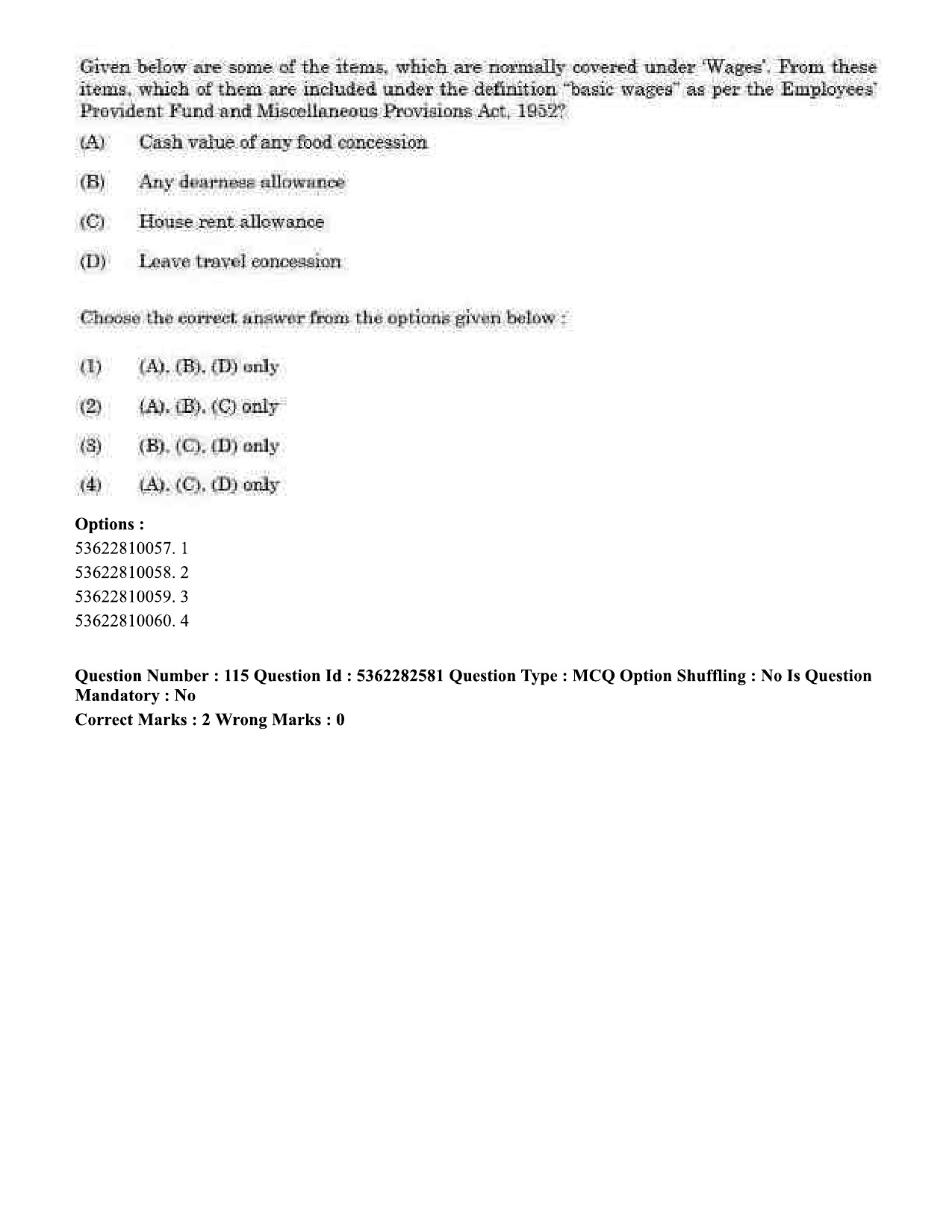 UGC NET Labour Welfare Question Paper September 2020 126