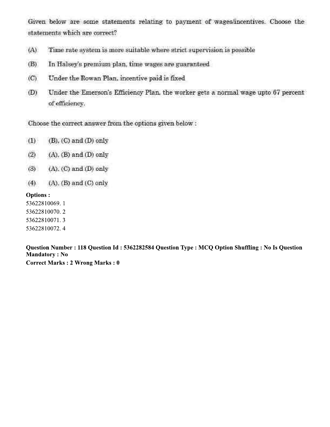 UGC NET Labour Welfare Question Paper September 2020 132