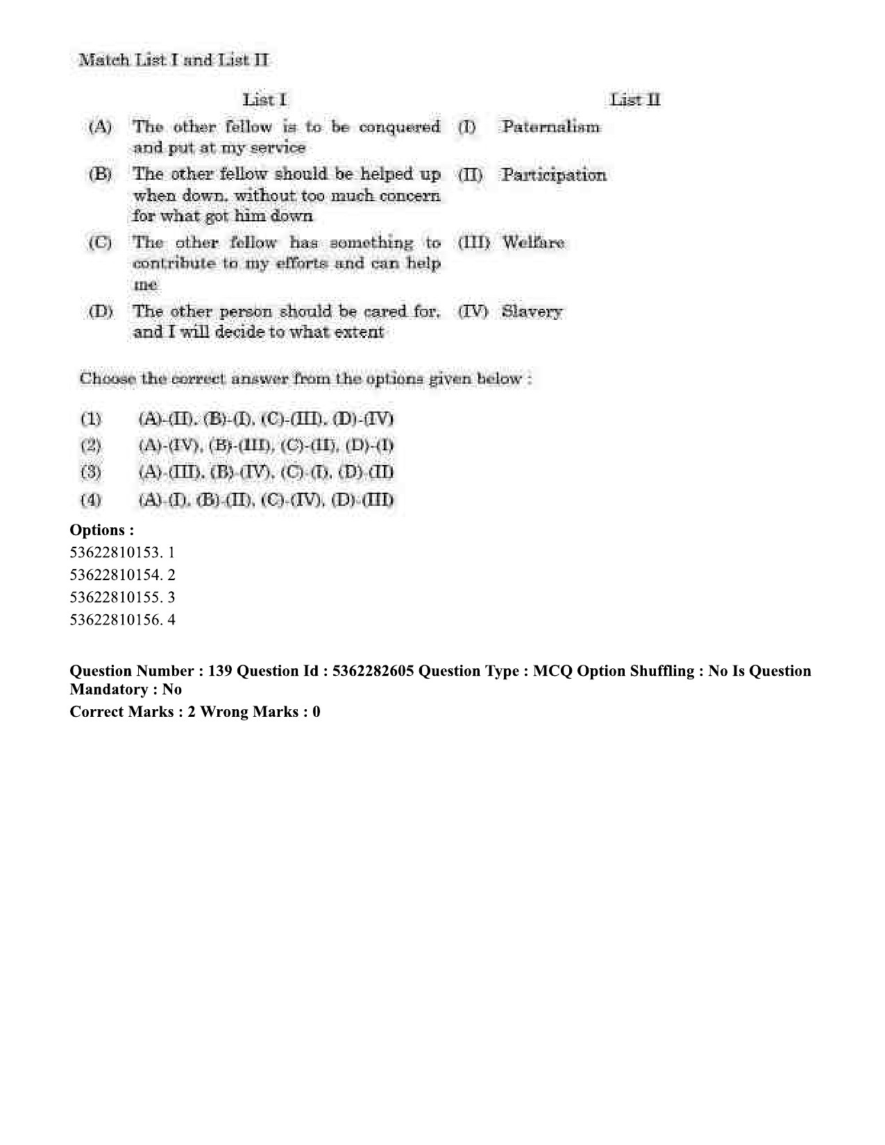 UGC NET Labour Welfare Question Paper September 2020 174