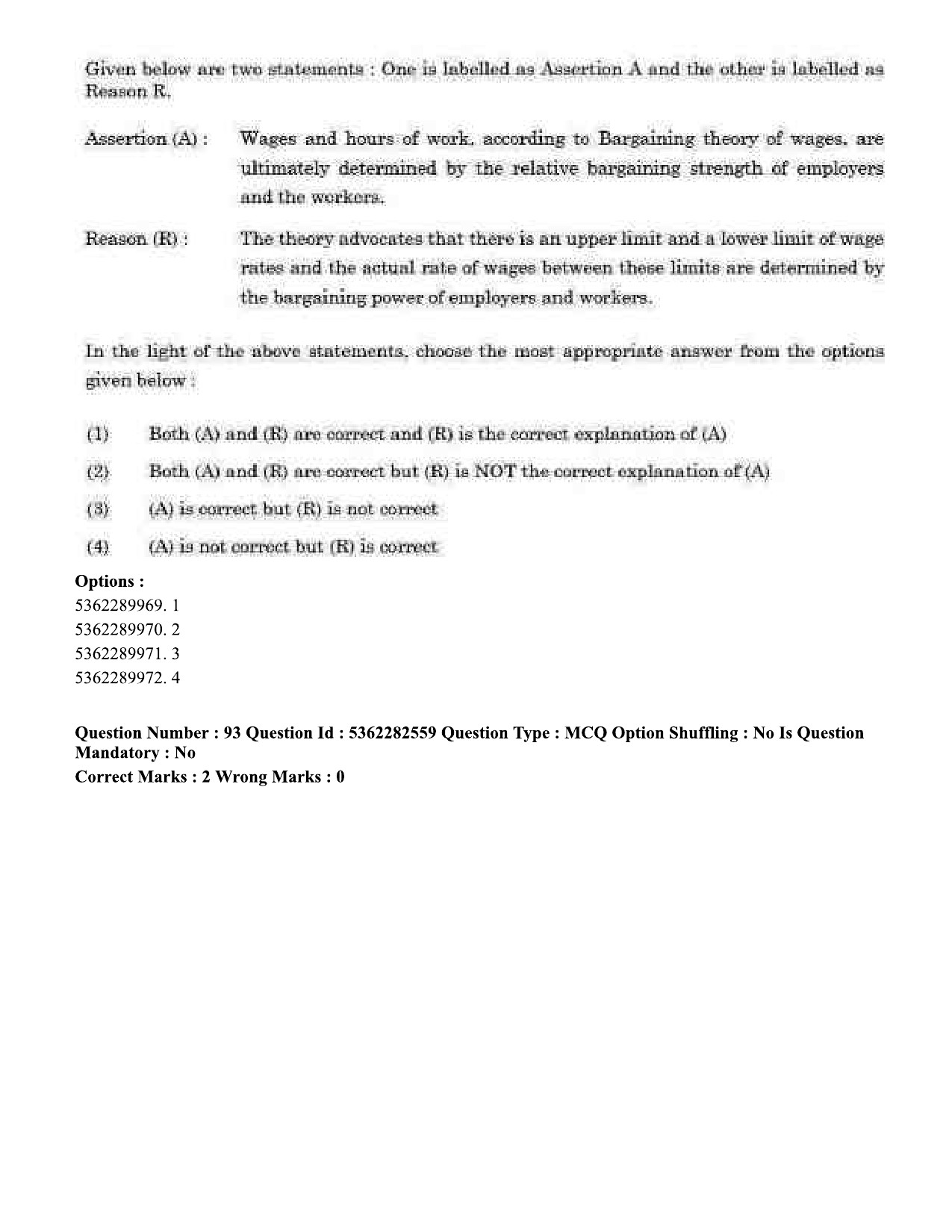 UGC NET Labour Welfare Question Paper September 2020 82