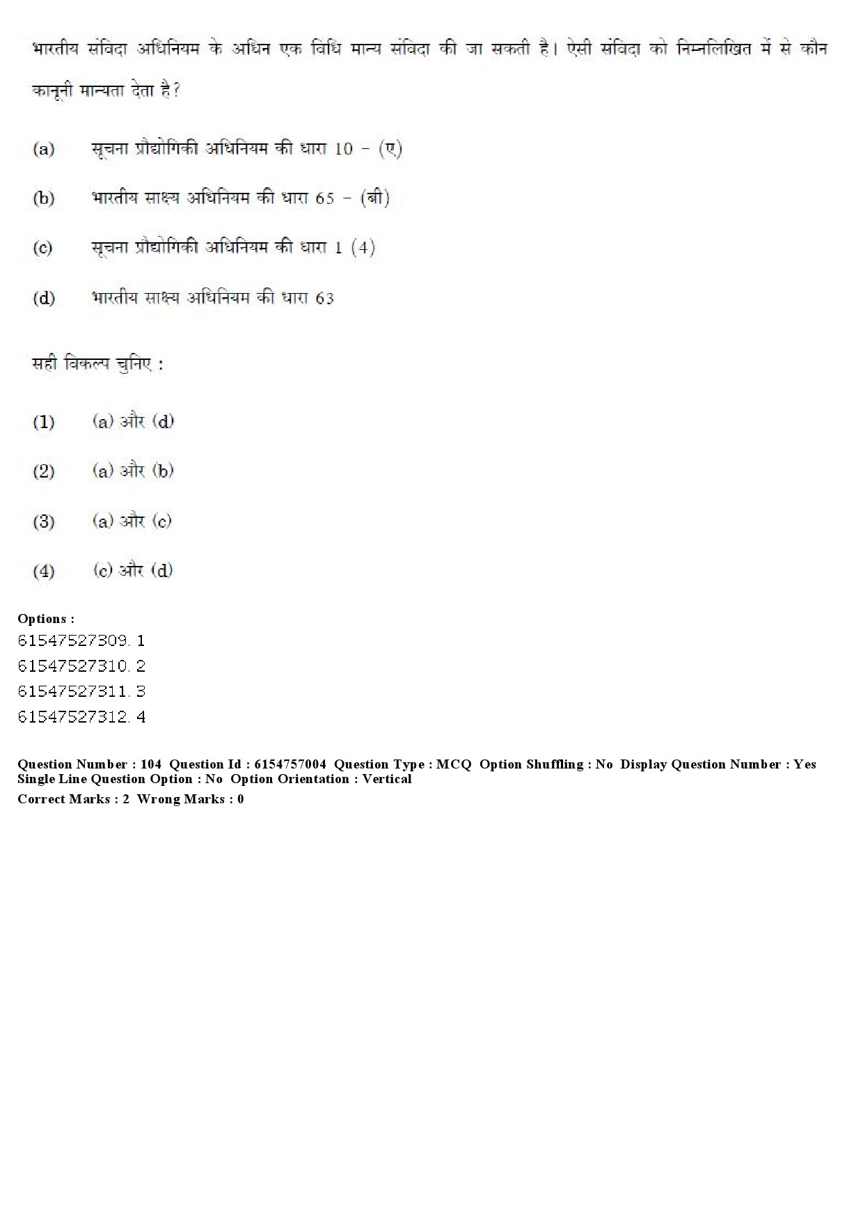 UGC NET Law Question Paper December 2019 101