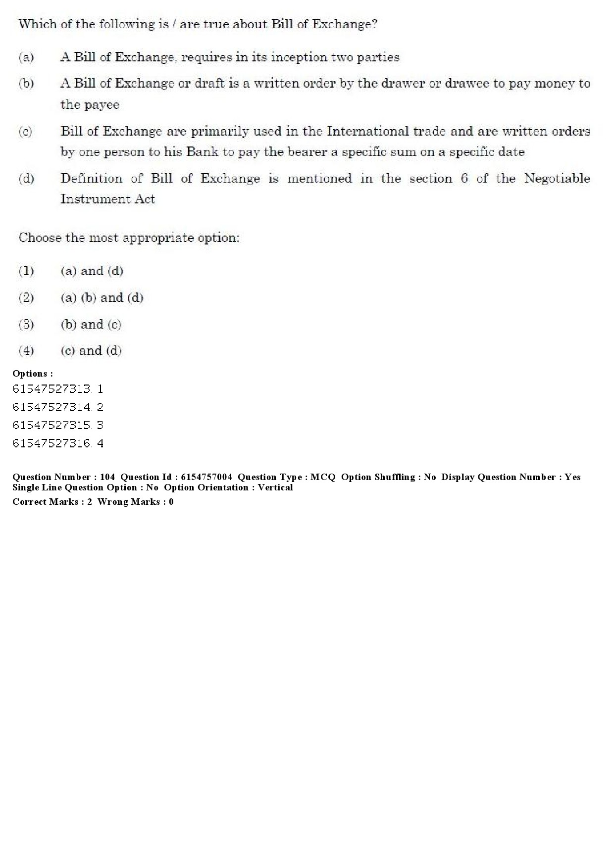 UGC NET Law Question Paper December 2019 102