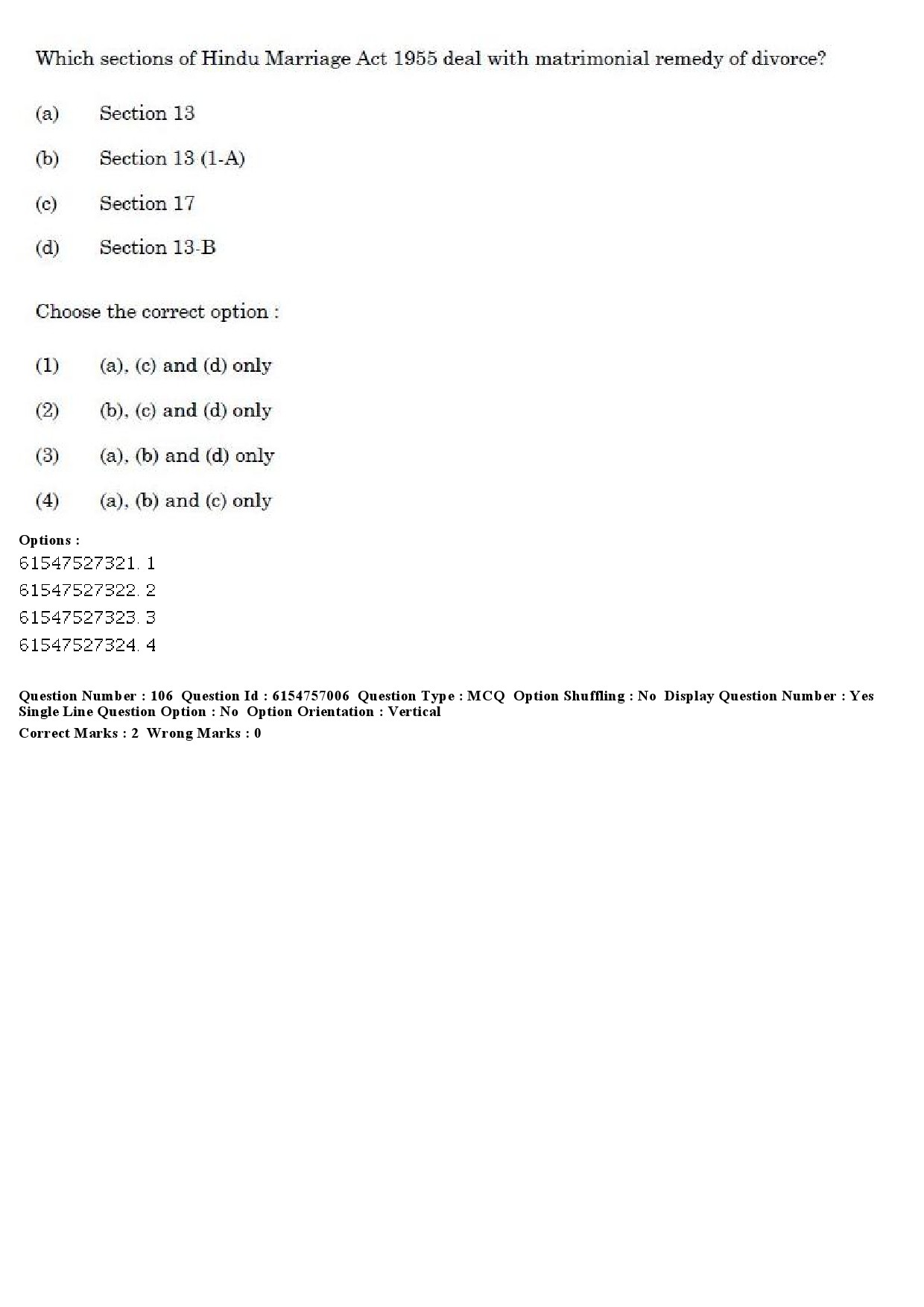 UGC NET Law Question Paper December 2019 106