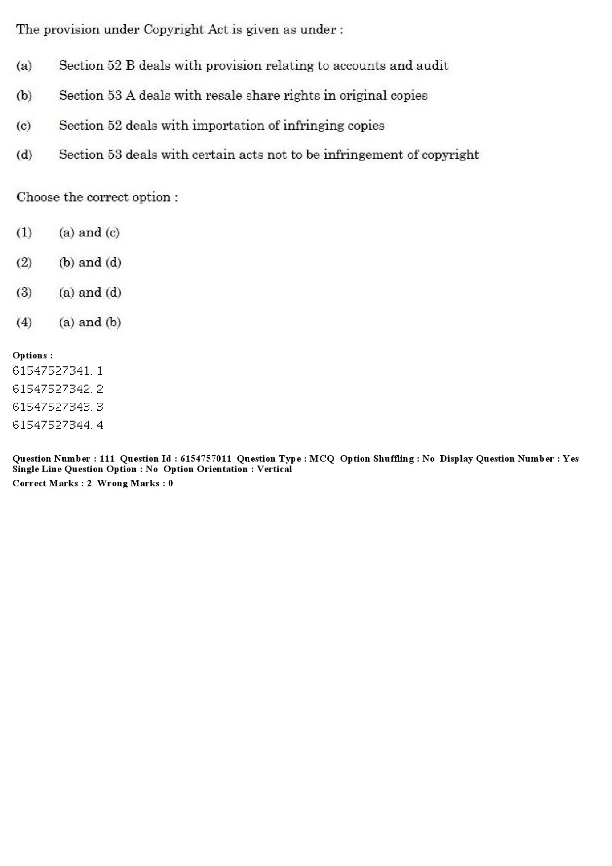 UGC NET Law Question Paper December 2019 114