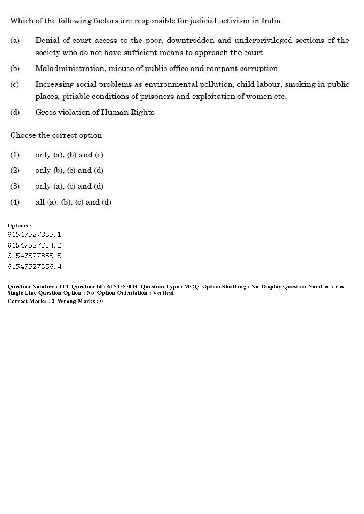 UGC NET Law Question Paper December 2019 119