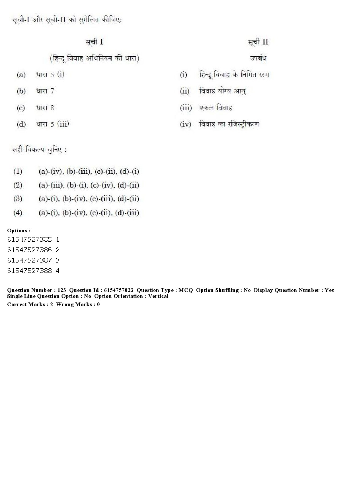 UGC NET Law Question Paper December 2019 134