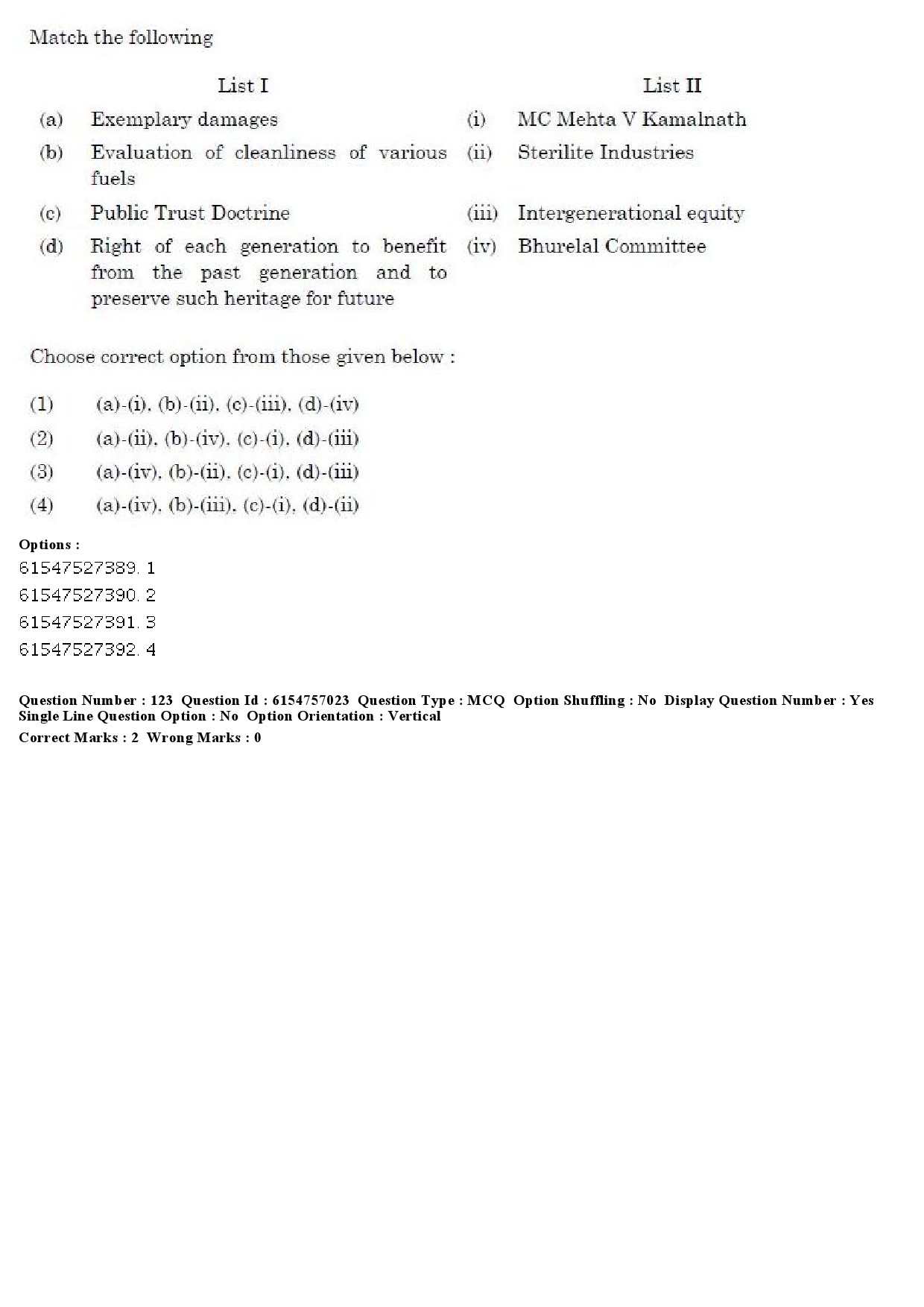 UGC NET Law Question Paper December 2019 135