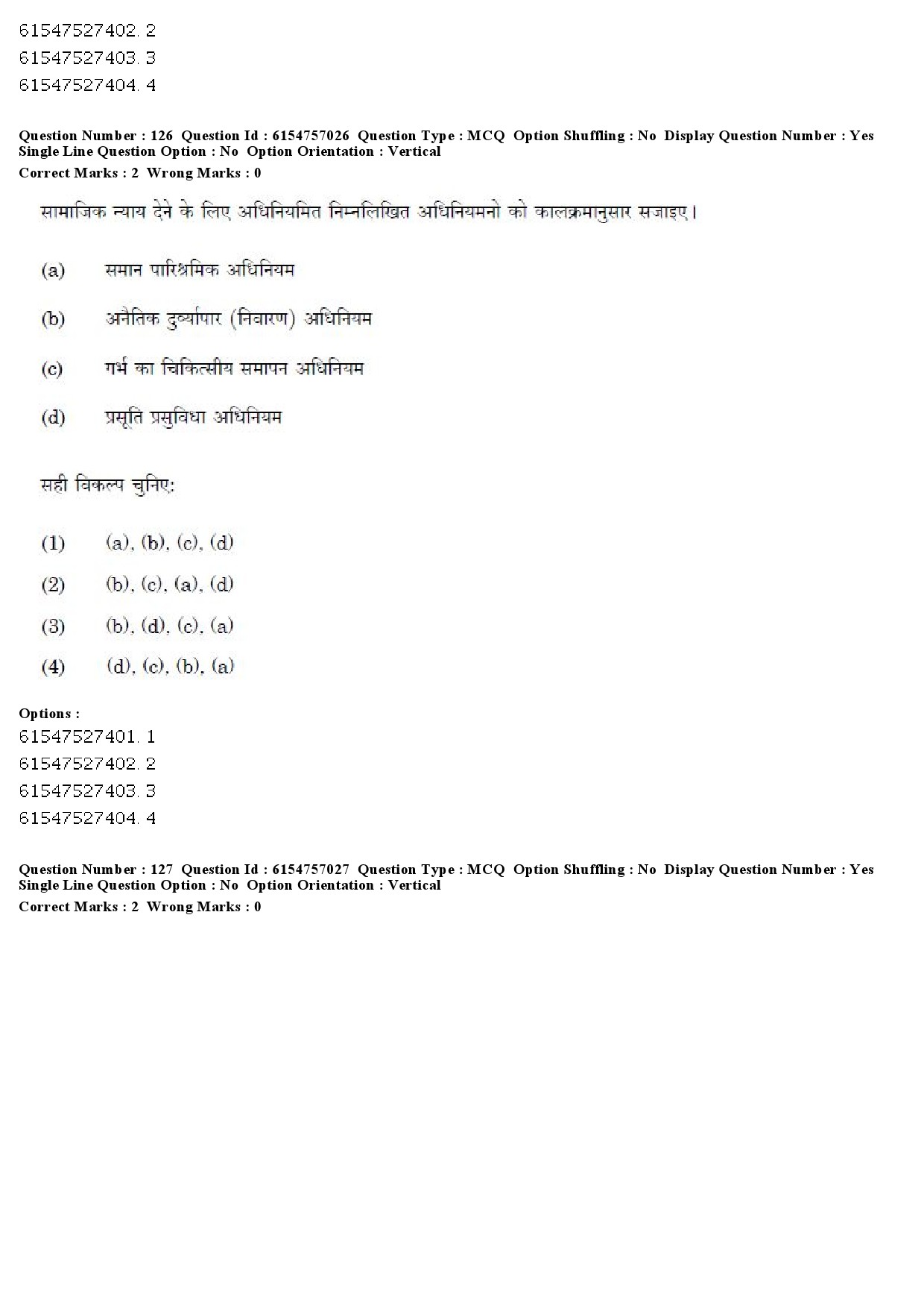 UGC NET Law Question Paper December 2019 140