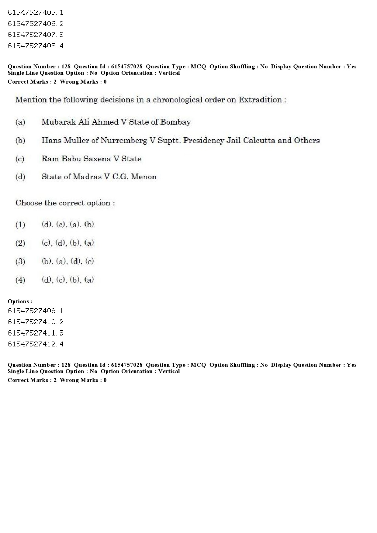 UGC NET Law Question Paper December 2019 142