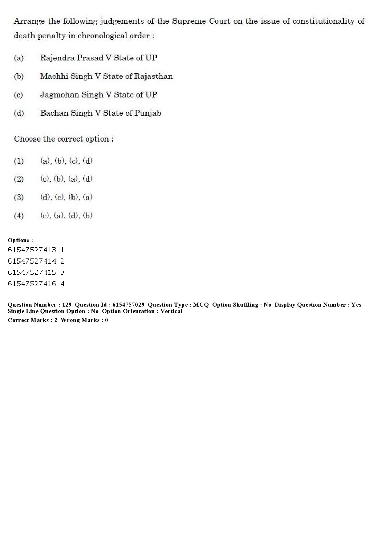 UGC NET Law Question Paper December 2019 144